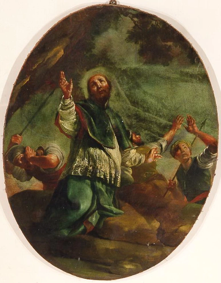 Santo benedicente fra manigoldi - Cesena